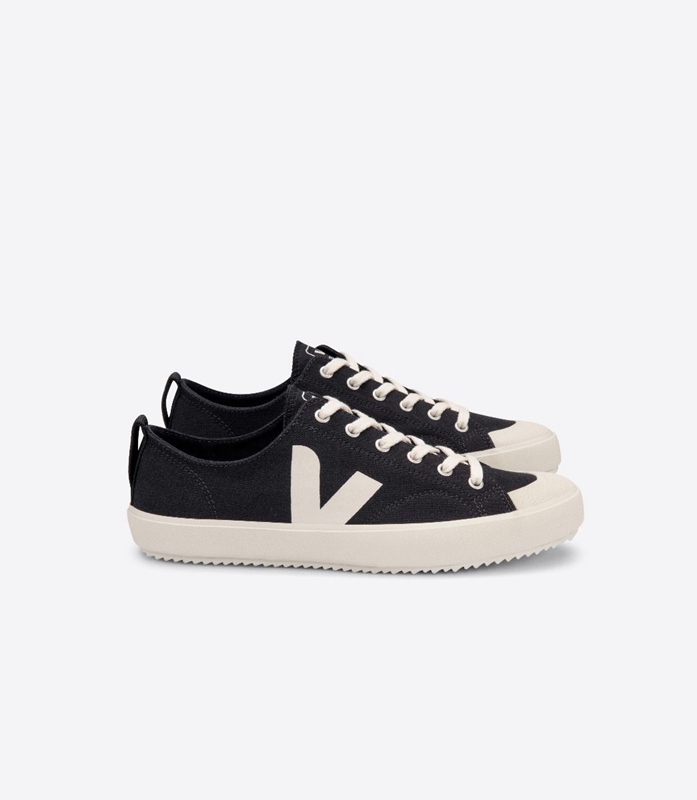 Black Veja Canvas Pierre Men\'s Nova | CPKNWI-324