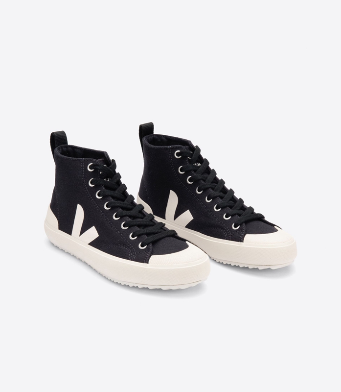 Black Veja Ht Canvas Pierre Women's Nova | WHXEJQ-594