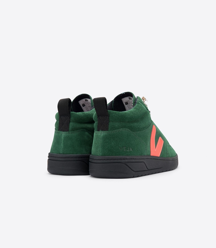 Green Veja Bastille Suede Cyprus Women's Roraima | NVABGT-481