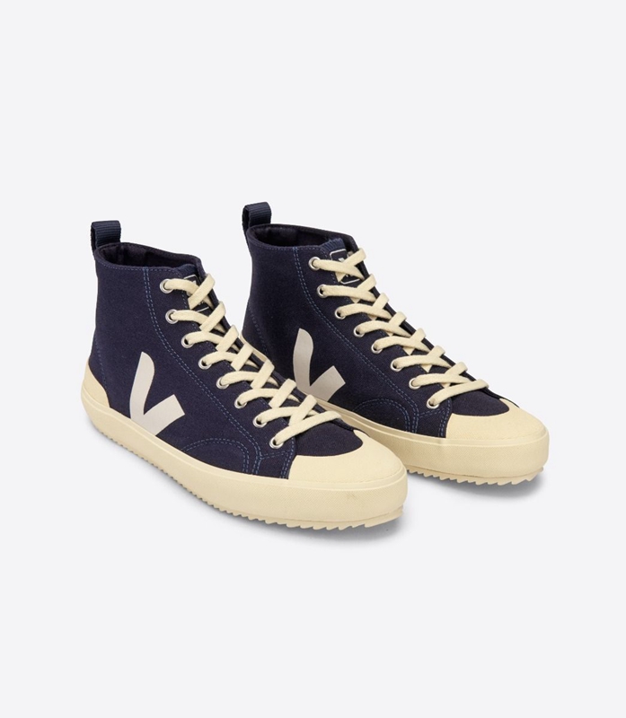 Navy Veja Ht Canvas Nautico Butter Sole Women's Nova | XYLNRD-032