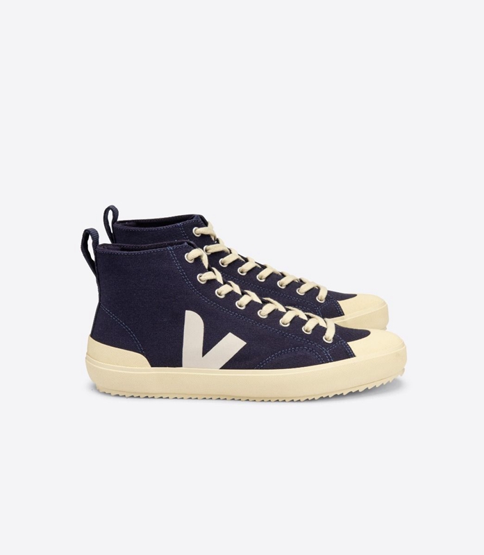 Navy Veja Ht Canvas Nautico Butter Sole Women\'s Nova | XYLNRD-032