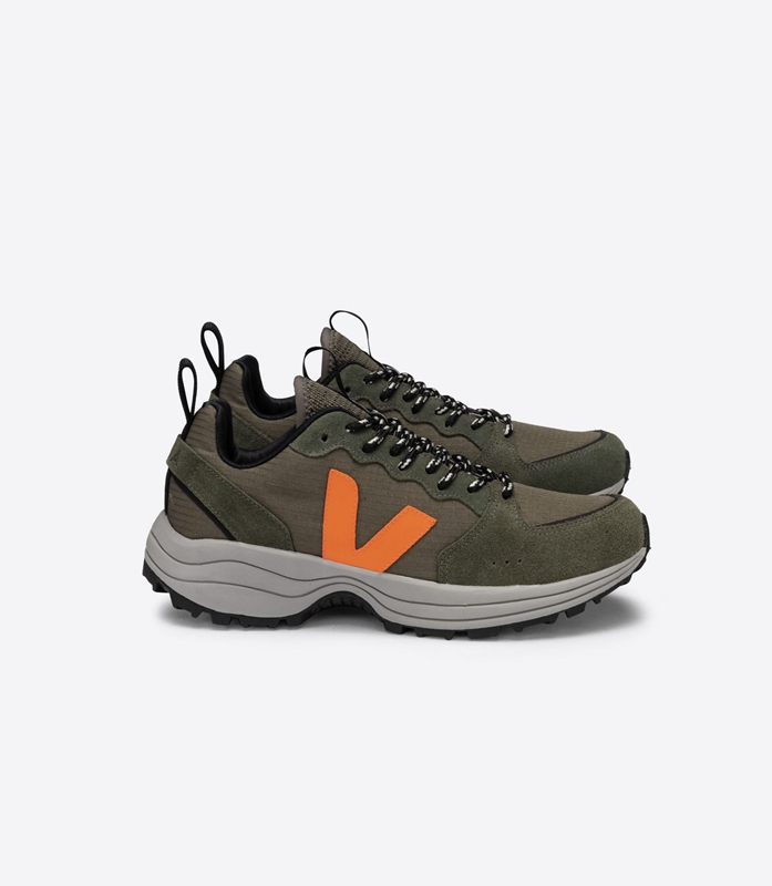 Olive Veja Ripstop Kaki Neon Men\'s Venturi | JVSIPK-974