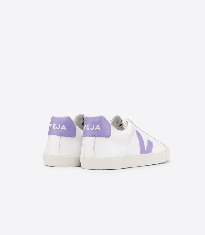 White Veja Leather Lavande Women's Esplar | DUENAZ-572