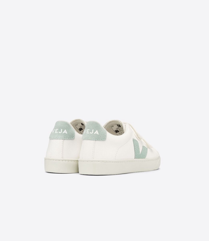 White Veja Leather Matcha Kids' Esplar | UYCHXP-709