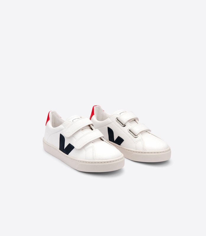 White Veja Leather Nautico Pekin Kids' Esplar | RQUJYD-194