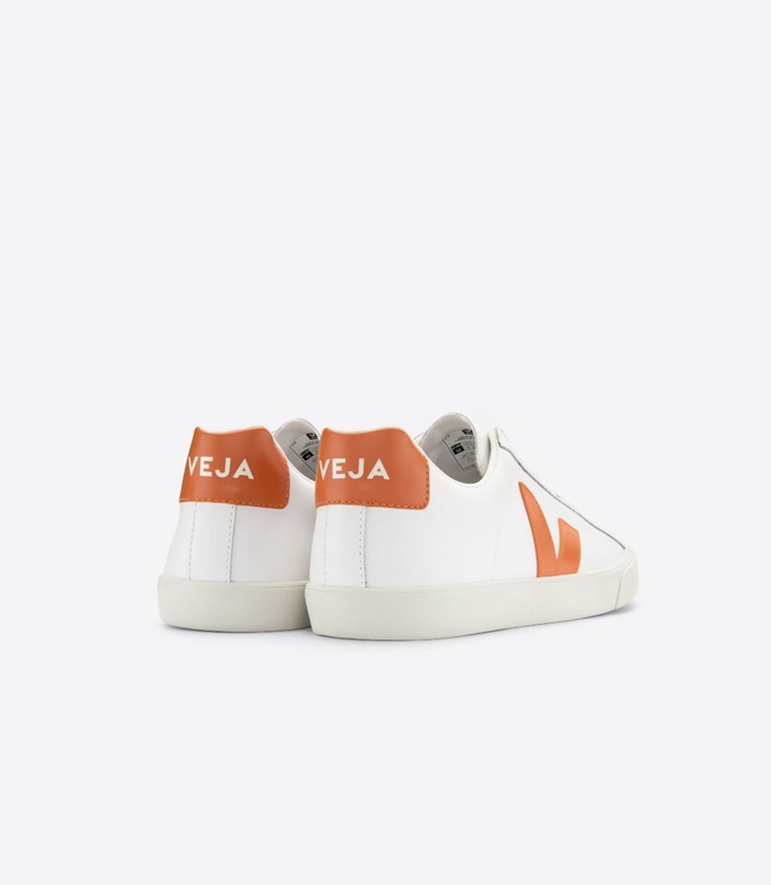 White Veja Leather Pumpkin Women's Esplar | PZTMIR-038