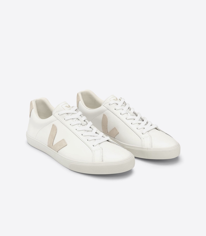 White Veja Leather Sable Women's Esplar | HUJNKF-460