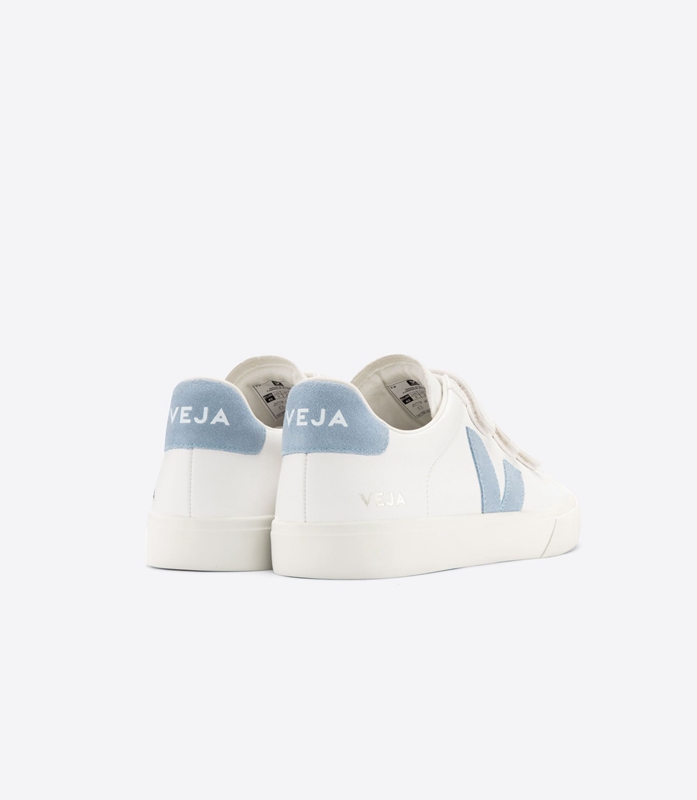 White Veja Leather Steel Men's Recife | OJGMAB-037