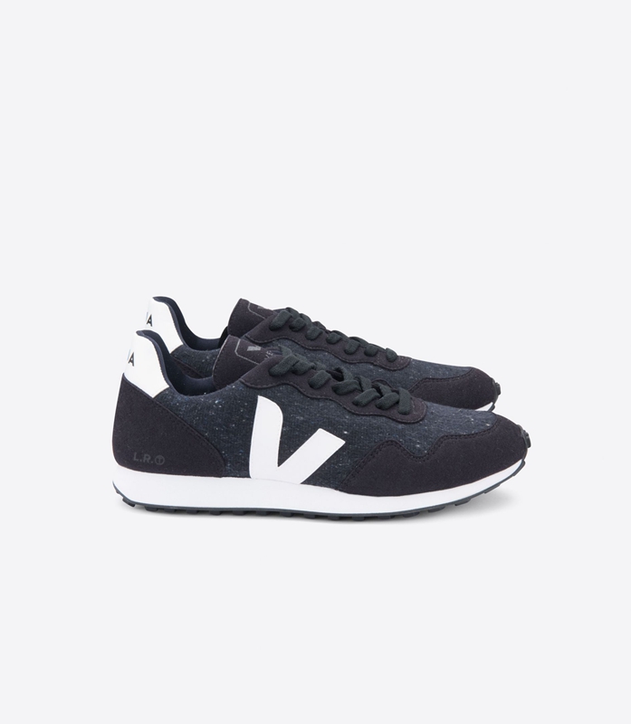 Black Veja Rec Flannel Dark Women's Sdu | ZKWFTC-876