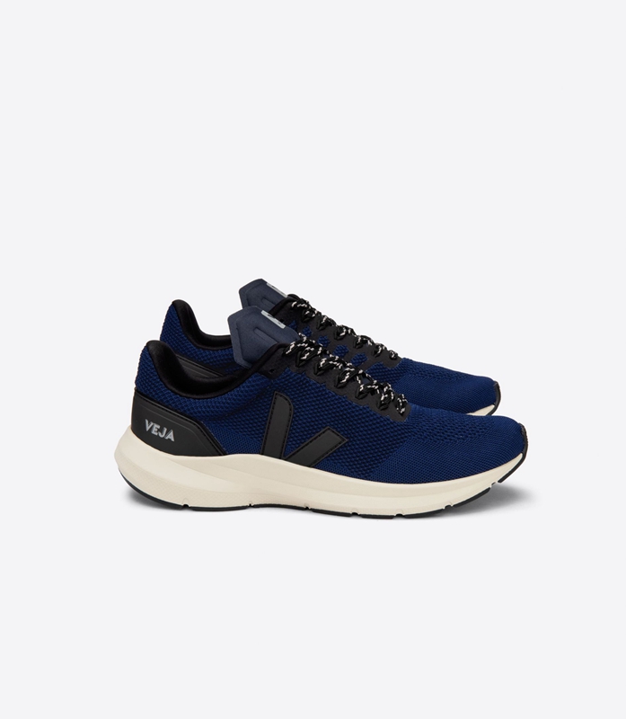 Blue Veja Lt V-Knit Nil Men's Marlin | PNQLUY-951