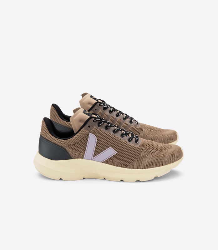 Brown Veja V-Knit Nero Parme Women's Marlin | LHVUBG-920