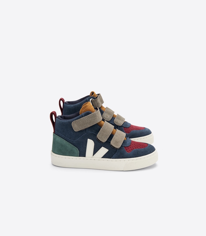 Multicolor Veja Suede Multico Nautico Cyprus Kids' V-10 | OMPDKR-381